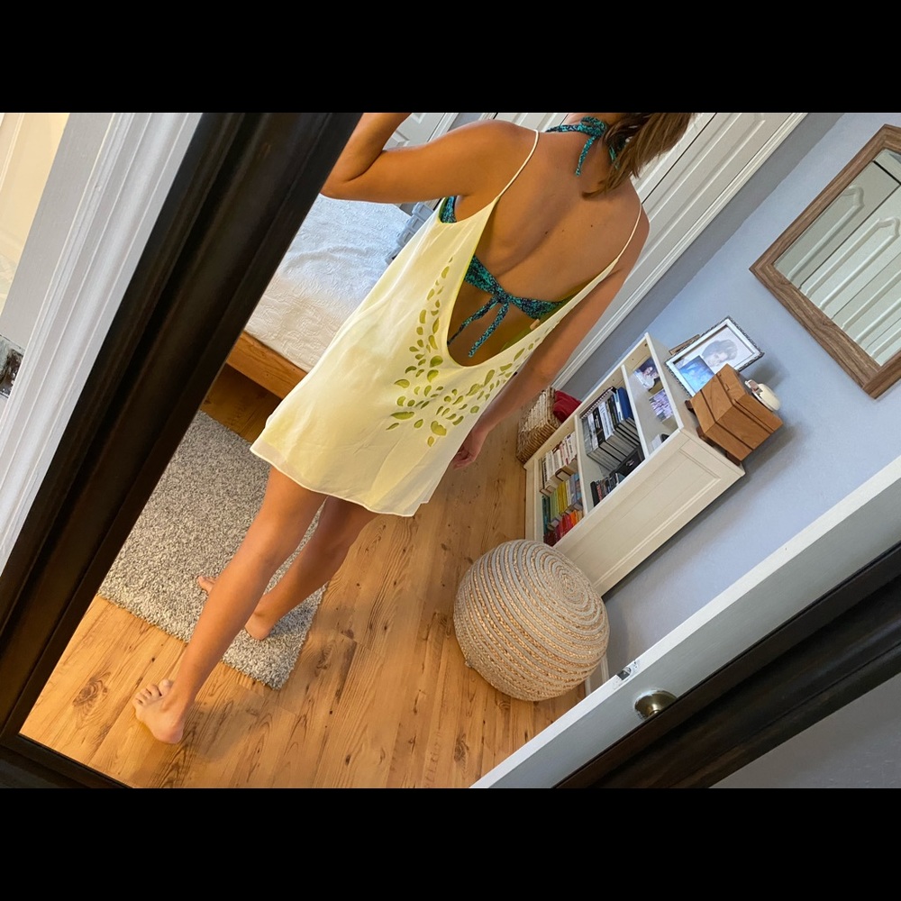 LF swimsuit coverup low back